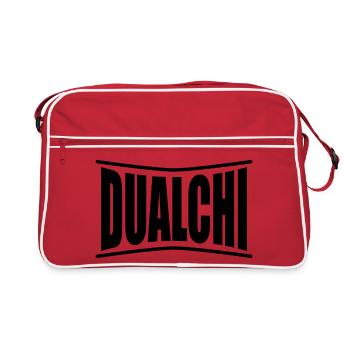t-shirt Dualchi t-shirt Sardaigne idée cadeau - Sac Retro - rouge/blanc - Devant