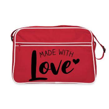 Fait avec amour - Sac Retro - rouge/blanc - Devant