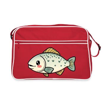 Truite - Sac Retro - rouge/blanc - Devant