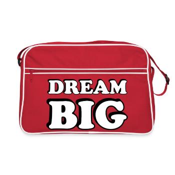 Dream Big Bold Typographie - Sac Retro - rouge/blanc - Devant