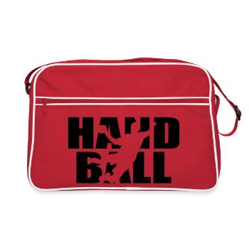 Klassisches Handball Design – Teamgeist & Power - Sac Retro - rouge/blanc - Devant