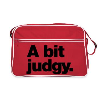 A bit judgy - Retro Bag - red/white - Front