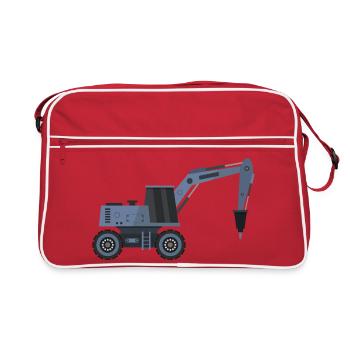 Pelle avec marteau - Sac Retro - rouge/blanc - Devant