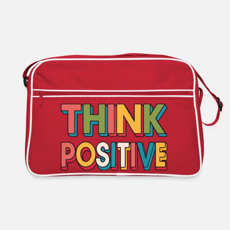 Think Positive Arc-en-Ciel Rétro Sac Retro