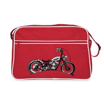 0917 USA CHOPPER - Sac Retro - rouge/blanc - Devant