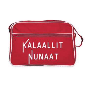 Kalaallit-Nunaat-Glyphen - Retro Tasche - Rot/Weiß - Vorne
