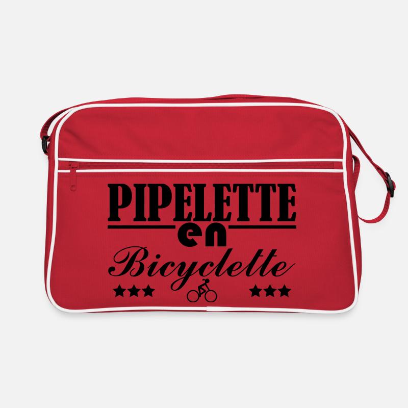 Pipelette on a bicycle Retro Bag
