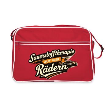 Oxygen therapy on four wheels - Retro Bag - red/white - Front