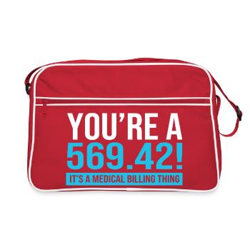 Medical Coder - Retro Bag - red/white - Front
