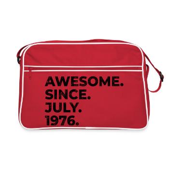 Depuis juillet 1976 – Incroyable faute de frappe vintage - Sac Retro - rouge/blanc - Devant