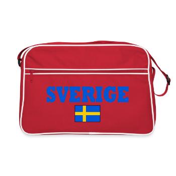 Sverige - Sac Retro - rouge/blanc - Devant
