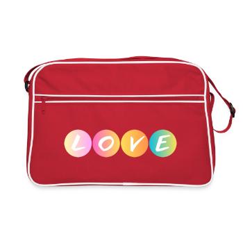 Amour - Amour - Ti amo - Sac Retro - rouge/blanc - Devant