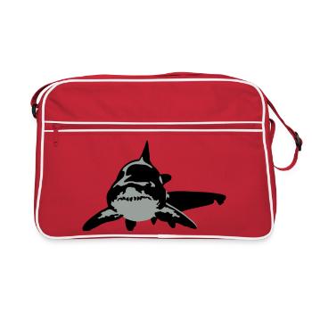 requin - Sac Retro - rouge/blanc - Devant