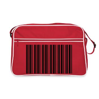 Conception de technologies informatiques pour nerds de code-barres - Sac Retro - rouge/blanc - Devant