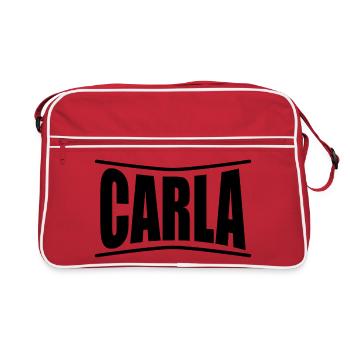 t-shirt Carla t-shirt gift idea - Retro Bag - red/white - Front