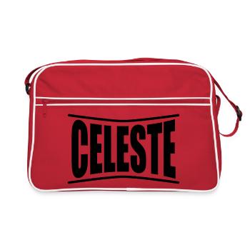 t-shirt Celeste t-shirt gift idea - Retro Bag - red/white - Front