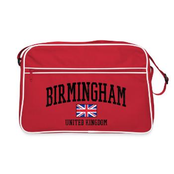 Birmingham design with UK flag - Retro Bag - red/white - Front