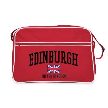 Édimbourg Écosse Royaume-Uni - Sac Retro - rouge/blanc - Devant