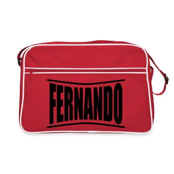 t-shirt Fernando t-shirt gift idea - Retro Bag - red/white - Front