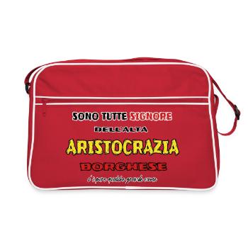 Calboni seigneur de l’aristocratie bourgeoise - Sac Retro - rouge/blanc - Devant