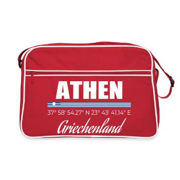 Athènes - Sac Retro - rouge/blanc - Devant