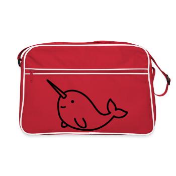 narwhal - Retro Bag - red/white - Front