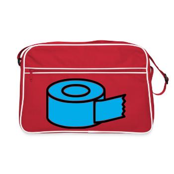 Tape Roll Comic - Retro Bag - red/white - Front