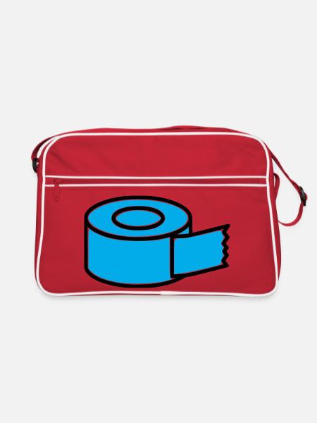 Tape Roll Comic - Retro Bag - red/white - Front