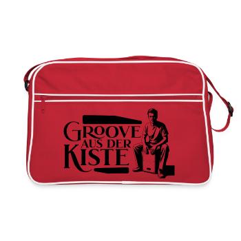 Cajon Groove Aus Der Kiste - Percussion - Retro Tasche - Rot/Weiß - Vorne