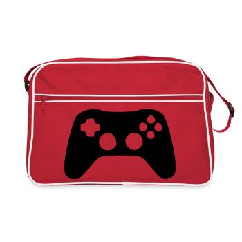 Cadeau de jeu pour les joueurs - Sac Retro - rouge/blanc - Devant