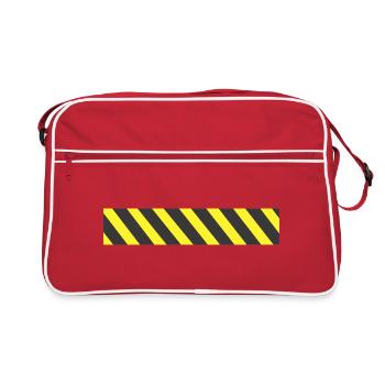 Ruban de précaution - Sac Retro - rouge/blanc - Devant