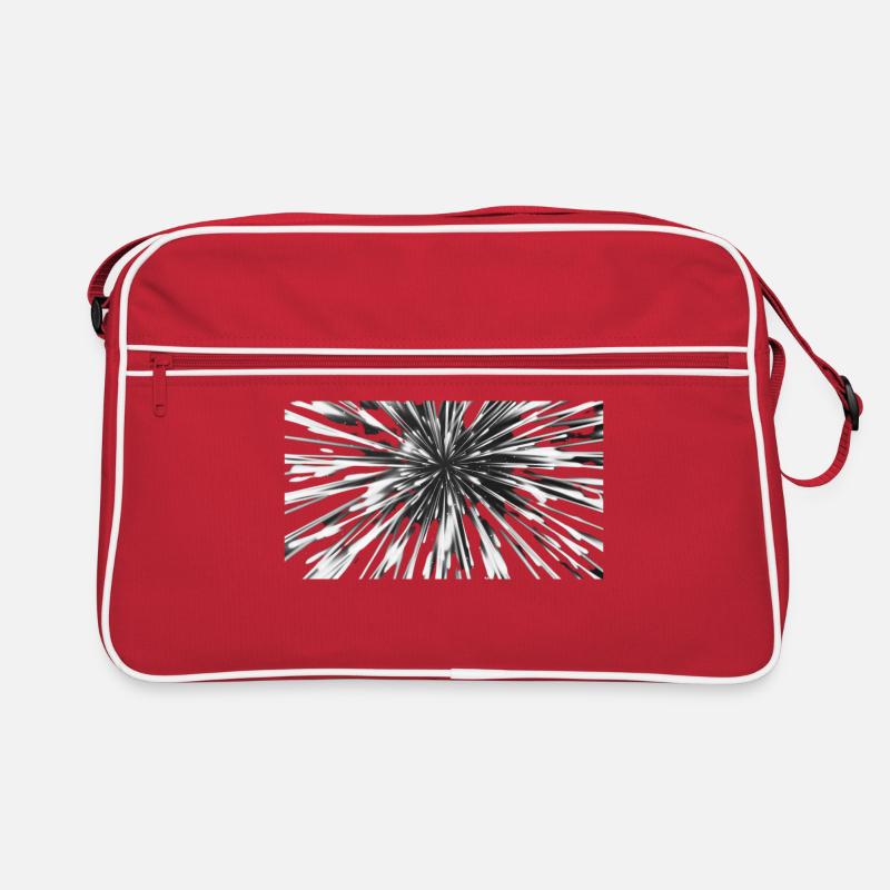 Explosion - Retro Tasche - Rot/Weiß