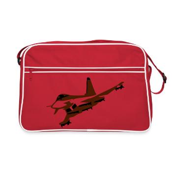 fighter_vektor 2farbig - Sac Retro - rouge/blanc - Devant