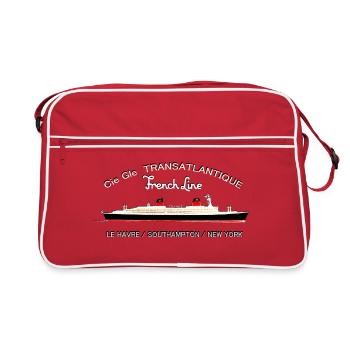 LEGENDE PAQUEBOT FRANCE Louis RUNEMBERG © Adagp - Sac Retro - rouge/blanc - Devant