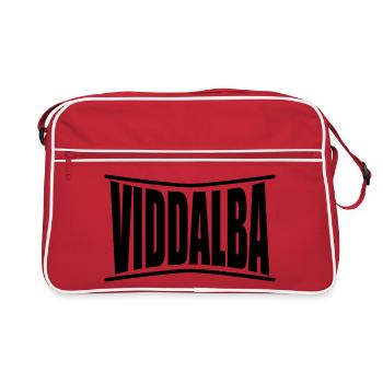 t-shirt Viddalba t-shirt Sardaigne idée cadeau - Sac Retro - rouge/blanc - Devant