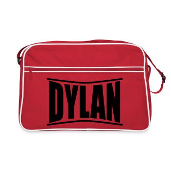 Dylan t-shirt gift idea - Retro Bag - red/white - Front