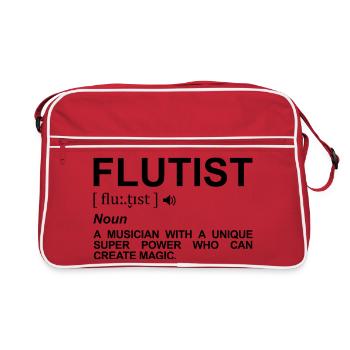 Terme flûtiste - Sac Retro - rouge/blanc - Devant