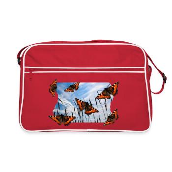 SCHMETTERLING - Retro Tasche - Rot/Weiß - Vorne