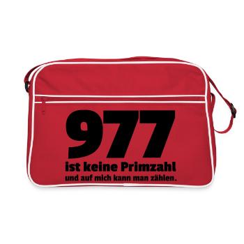 pas un nombre premier - Sac Retro - rouge/blanc - Devant