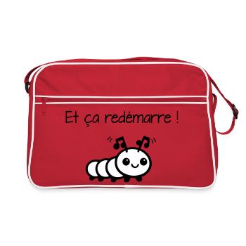 And it starts again! - Retro Bag - red/white - Front