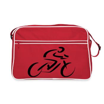 Cyclist Racer - Retro Bag - red/white - Front