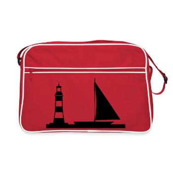 Voile - Sac Retro - rouge/blanc - Devant