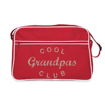 Club des grands-parents cool Anniversaire de grand-père Fête des pères - Sac Retro - rouge/blanc - Devant
