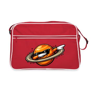 Dab de Saturne - Sac Retro - rouge/blanc - Devant