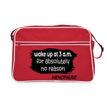 Sleepless Women Menopause - Retro Bag - red/white - Front