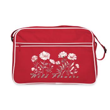Fleurs sauvages - Sac Retro - rouge/blanc - Devant