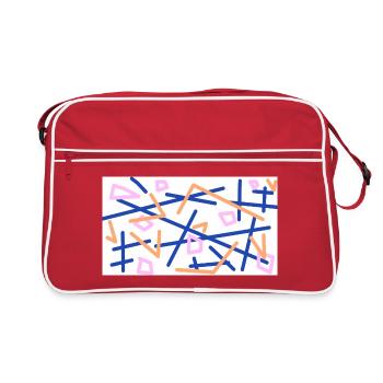 the confused life - Retro Bag - red/white - Front