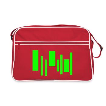 Neon Equalizer Rhythm - Retro Bag - red/white - Front