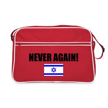 Never again - israel - Sac Retro - rouge/blanc - Devant