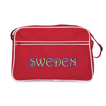 Suède - Sac Retro - rouge/blanc - Devant